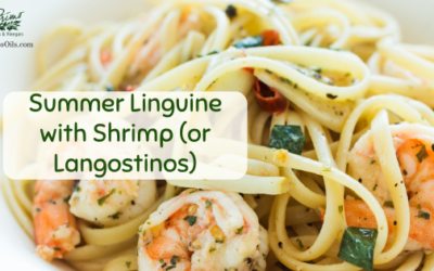 Summer Linguine with Shrimp (or Langostinos)