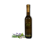 A 375ml bottle of Herbs de Provence Olive Oil with lavender, rosemary, savory, thyme and bay leaf.