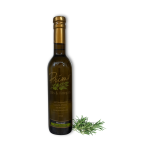 A 375ml bottle of Wild Rosemary Olive Oil with rosemary leaves.