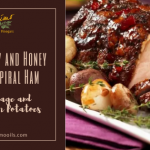 Cranberry and Honey Glazed Spiral Ham With Sage and Mushroom Potatoes