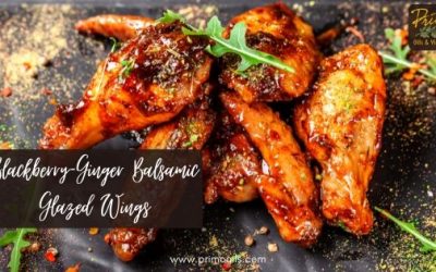 Blackberry-Ginger Balsamic Glazed Wings