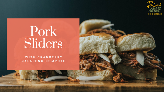 Pork Sliders with Cranberry Jalapeno Compote