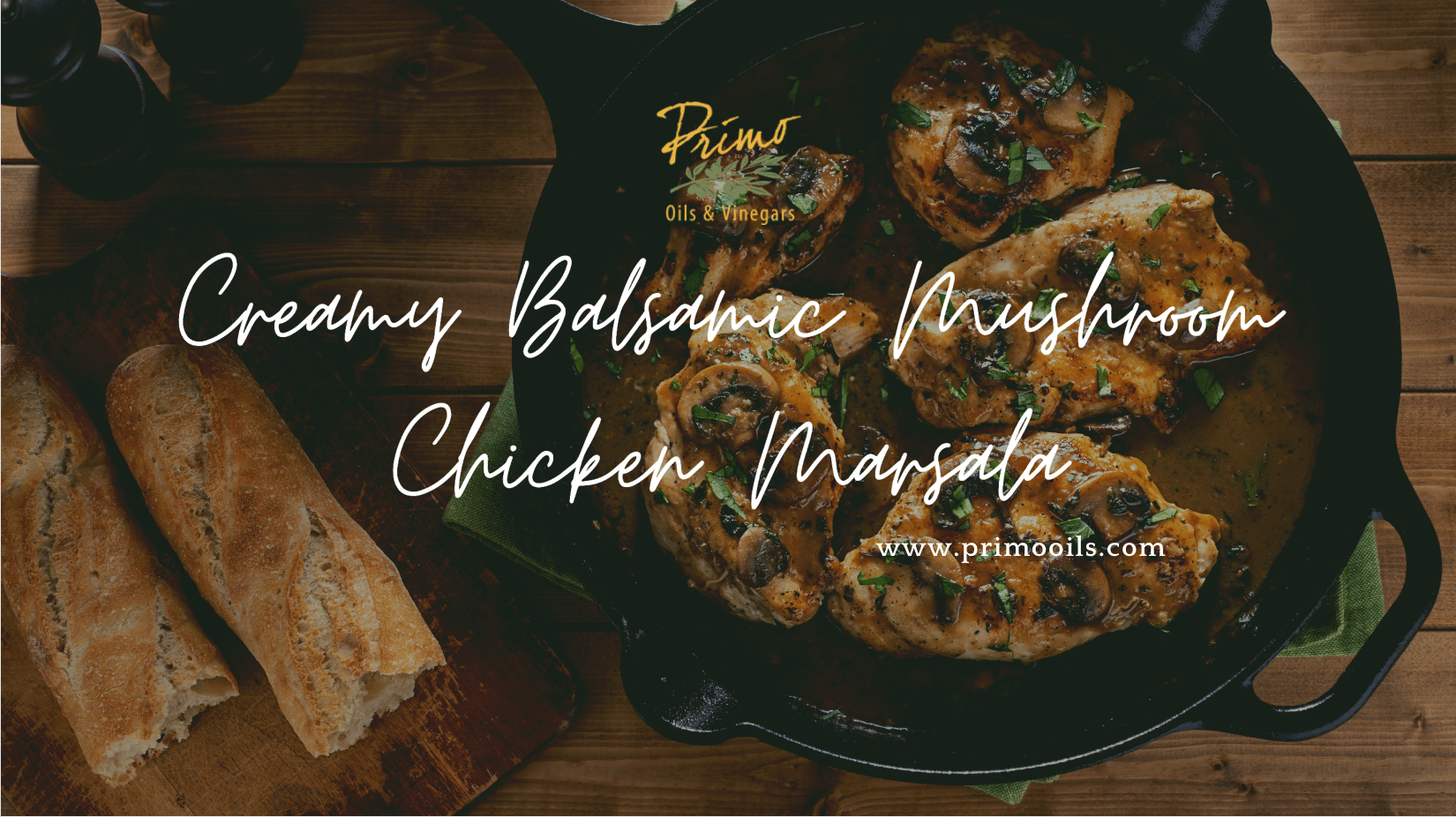 Creamy Balsamic Mushroom Chicken Marsala