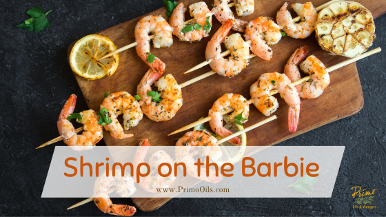 Balsamic Shrimp on the Barbie