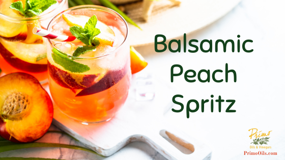 Balsamic Peach Spritz