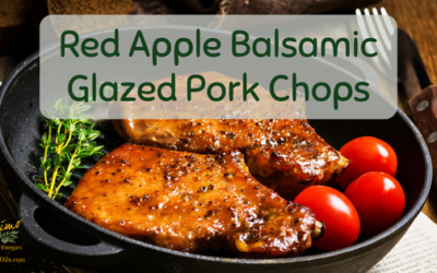 Red Apple Balsamic Glazed Pork Chop