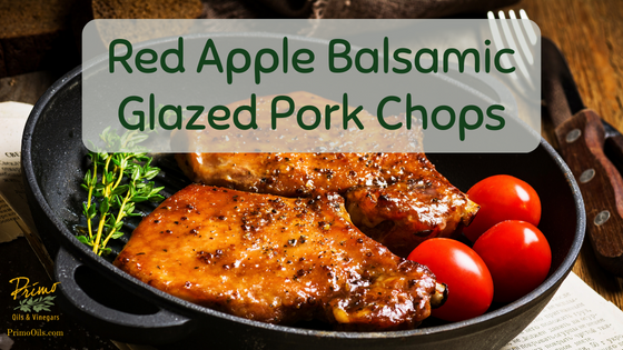 Red Apple Balsamic Glazed Pork Chops Recipe