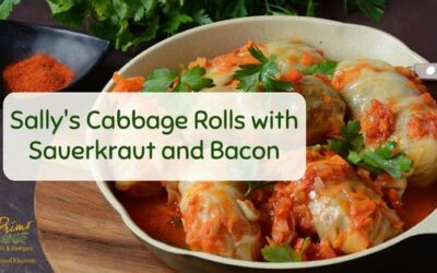 Sally’s Cabbage Rolls with Sauerkraut and Bacon!