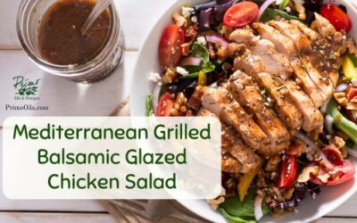 Mediterranean Grilled Balsamic Glazed Chicken Salad
