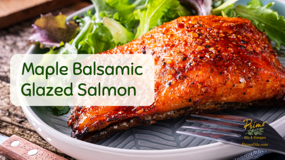 Maple Balsamic Glazed Salmon